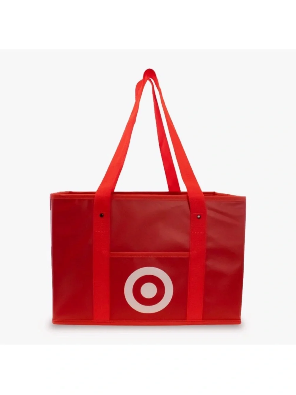 Target Red Logo Collapsible Storage Tote with Handles, Handle Reusable, New!